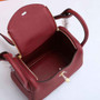 Hermes Lindy Mini Bag Wine Red Togo Leather Gold Hardware H8604 - Default Title - View 3