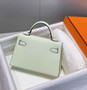 Hermes Mini Kelly II Bag 19 Light Green Epsom Gold Hardware H86106 - Default Title - View 4
