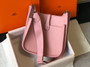 Hermès Evelyne III 29 Taurillon Clemence Shoulder Bag Light Pink Silver - Default Title - View 3