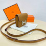 Hermes Constance Slim Wallet Tan Epsom Leather Silver H082085 - Default Title - View 2