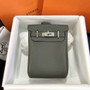 Hermès Kelly A Dos Hac Dark Gray Togo Leather With Silver Hardware 20303 - Default Title - View 2
