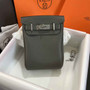 Hermès Kelly A Dos Hac Dark Gray Togo Leather With Silver Hardware 20303 - Default Title - View 1