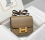 Hermes Constance 23 Box Epsom Leather Gray Gold H082912 - Default Title - View 2
