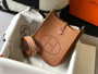 Hermès Evelyne 18 Togo Leather Shoulder Mini Bag Silver Light Brown - Default Title - View 3