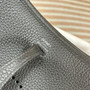 Hermes Evelyne III 17 Black Togo Leather Bag Silver H5621 - Default Title - View 4