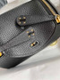Hermes Lindy Mini Bag Black Togo Leather Gold Hardware H8636 - Default Title - View 7