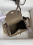 Hermes Lindy Mini Bag Brown Togo Leather Silver Hardware H8641 - Default Title - View 4