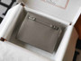 Hermès Kelly Danse II dark gray Evercolor leather with Silver - Default Title - View 3