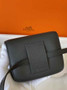 Hermes Constance Slim Wallet Black Epsom Leather Silver H082095 - Default Title - View 2
