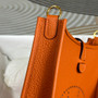 Hermes Evelyne III 17 Orange Togo Leather Bag Gold H5604 - Default Title - View 4