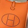 Hermes Evelyne III 17 Orange Togo Leather Bag Gold H5604 - Default Title - View 3