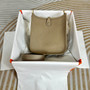 Hermes Evelyne III 17 Light Gray Togo Leather Bag Gold H5602 - Default Title - View 2