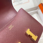 Hermes Constance Bag 19 Wine Red Epsom Leather Gold H083923 - Default Title - View 7