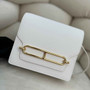 Hermès Mini Roulis Bag White Evercolor Gold Hardware H50308 - Default Title - View 1