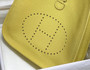 Hermès Evelyne III 29 Taurillon Clemence Shoulder Bag lemon yellow Silver - Default Title - View 5