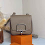 Hermès Della Cavalleria mini bag h085260 gray epsom leather silver - Default Title - View 1