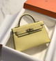 Hermes Kelly Mini II Bag Light Yellow Epsom with Gold Hardware 19 - Default Title - View 3