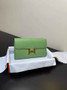 Hermes Constance Long To Go wallet H080126 light green gold - Default Title - View 1