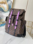 Louis Vuitton M46272 Christopher Backpack MM Monogram Canvas Purple - 38 x 44 x 21 cm / Purple - View 2