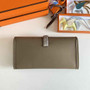 Hermes Jige Elan 29cm Wallet Clutch Swift Leather Gray lizard - Default Title - View 3