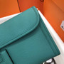 Hermes Jige 29 Wallet Clutch In Epsom Leather Blue Green - Default Title - View 4