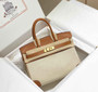 Hermès Birkin Bag 30cm Tan Swift Leather Canvas Gold Hardware - Default Title - View 1