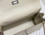 Hermès Kelly Danse II beige Evercolor leather with silver - Default Title - View 9