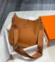 Hermès Evelyne III 29 Taurillon Clemence Shoulder Bag camel Silver - Default Title - View 1