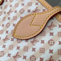 Louis Vuitton Neverfull MM Bag, M29483 Nude Rose Coated Canvas