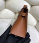 Hermes Kelly Bag 22 Brown Swift Leather Silver Hardware - Default Title - View 3