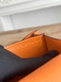Hermes Constance Epsom Leather 19cm Orange Silver H082230 - Default Title - View 8