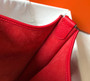 Hermès Evelyne III 29 Taurillon Clemence Shoulder Bag Red Silver - Default Title - View 9