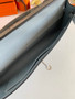 Hermès Kelly Cut Clutch 31cm Epsom Leather Gray Silver - Default Title - View 5