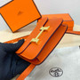 Hermes Constance Slim Wallet Orange Epsom Leather Gold H082074 - Default Title - View 4
