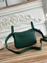 Hermes Lindy Mini Bag Dark Green Togo Leather Silver H68639 - Default Title - View 3
