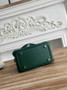 Hermes Lindy Mini Bag Dark Green Togo Leather Silver H68639 - Default Title - View 4