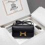 Hermes Constance Box Epsom Leather Black Gold H082701 - Default Title - View 2