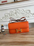 Hermès Constance bag in Orange Epsom leather H382699 - Gold - View 3