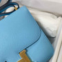 Hermes Constance Bag Blue Epsom Leather Gold H2524 - Default Title - View 4