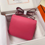 Hermes Constance Bag 19 Dark Pink Epsom Leather Silver H0839315 - Default Title - View 4
