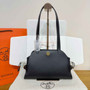 Hermes Tablier sellier Bag Black Swift calfskin and H canvas Gold hardware - Default Title - View 4