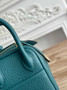 Hermes Lindy Mini Bag Green Togo Leather Gold H68632 - Default Title - View 5