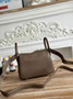 Hermes Lindy Mini Bag Togo Leather Gray Silver H68603 - Default Title - View 3