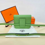 Hermes Constance Slim Wallet Green Epsom Leather Gold H082062 - Default Title - View 3