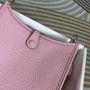 Hermes Evelyne III 17 Togo Light Purple Leather Bag Silver H5660 - Default Title - View 4
