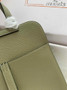Hermes Halzan 25 Bag Green Togo Leather Gold H082168 - Default Title - View 6