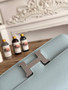 Hermès Constance bag in Light Blue Epsom leather H382681 - Gold - View 8