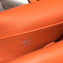 Hermes Mini Halzan 22 Bag Orange Swift Leather H082134 - Default Title - View 7