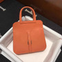 Hermes Mini Halzan 22 Bag Orange Swift Leather H082134 - Default Title - View 1