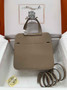 Hermes Halzan 25 Bag Khaki Togo Leather Gold H082170 - Default Title - View 3